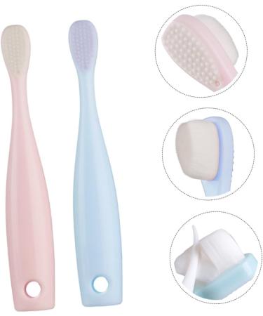 Minkissy 2-Pack Soft Manual Toothbrushes for Children - Gentle All-Round Cleaning for Toddlers & Babies - Ideal Kids Dental Care - Buy Online on GoSupps.com