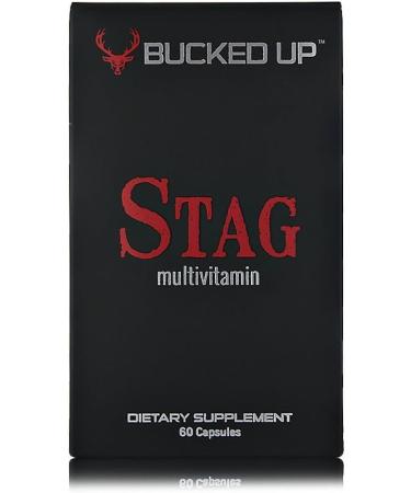 Stag Multivitamin - Men - Full Spectrum Vitamin Formula - Vitality Immunity and Muscle Function (60 Capsules) - Buy Online on GoSupps.com