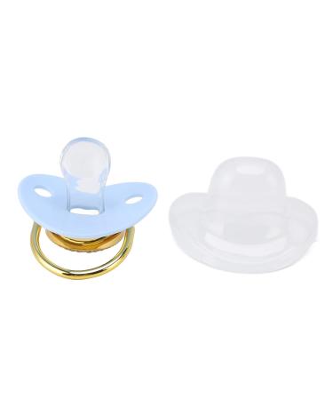 Heart-Shaped Silicone Baby Pacifier - Rhinestone Infant Soothing Toy for Newborns 6-18 Months - Ideal Breastfeeding Gift (Blue) - Buy Online on GoSupps.com