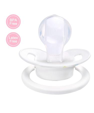LittleForBig Large Shield Pacifier Generation II - Adult Size White Little Circus Carousel Pattern | Shop Now for International Shipping - Buy Online on GoSupps.com