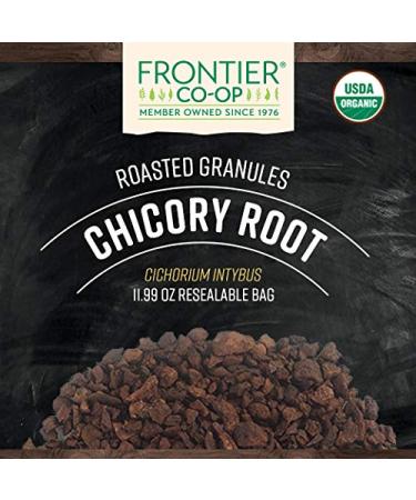 Frontier Co-op Organic Roasted Chicory Root 11.99 oz - Natural Coffee Substitute - Buy Online on GoSupps.com