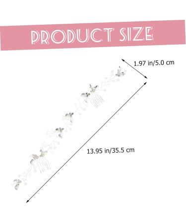 FRCOLOR Hair Comb Accessory alloy manual Miss plastic twist flower European and American headgear gold hair pin gold hair clip wedding Hair piece gold hair leaf Hair Wedding Headpiece - Buy Online on GoSupps.com