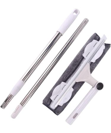 Viodmss 2X Glass Cleaning Double-Sided Telescopic Rod Window Cleaner Squeegee Wiper Long Handle Rotating Brush Scrubber - Buy Online on GoSupps.com