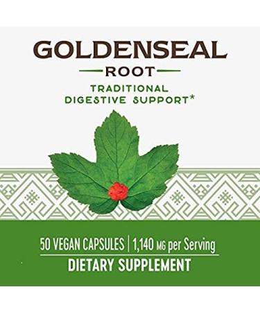 Goldenseal Root 570mg Capsules - Natural Immune Support - Buy Online on GoSupps.com
