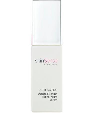 SkinSense Anti-Ageing 0.6% Double Strength Retinol Serum 30ml Night Time Serum for Face Retinol Cream High Strength for Face Retinol Face Cream Women - Buy Online on GoSupps.com