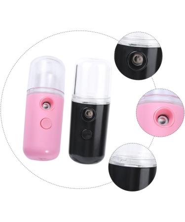 CANIGHT 2pcs Spray Hydrating Apparatus Facial Cleaner Beauty Sprayer Pink Cleaner Plastic Black - Buy Online on GoSupps.com
