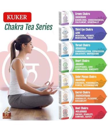 KUKER - Root Chakra Muladhara 20 Herbal Tea Bags for Balance - Hibiscus Tea Nettle Tea Fennel Tea Rose Ginger and Liquorice Tea Bags Blend Cinnamon Barks Cinnamon Tea Tea Herbal 30g - Buy Online on GoSupps.com