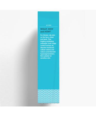 Control Corrective Exfo Tonic Acne Treatment 6.7 Fl Oz - Exfoliating Toner for Oily Skin with Glycolic and Salicylic Acids - Buy Online on GoSupps.com