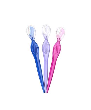 Minkissy 3st Beauty-Make-Up tools Tools for eyebrow care Brew forms Beauty Make-up Tools eyebrow trimmer dermaplaning tool Miss Razen Razor Handle 12.5x1.5cm As shown