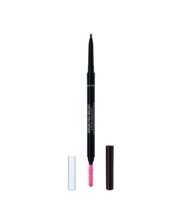 Rimmel Brow Pro Micro Dark Brown 003 Brown Eyebrow Cosmetic Defining & Filling Solid With Long Lasting Claim Eye Cosmetic Waterproof Pencil X1 X1 Standard Female Eyebrow 1 Mu