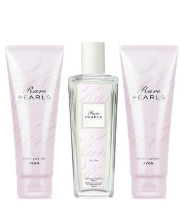 Generic Avon Rare Pearls Body Lotion Duo + Perfumed Deodorant Spray - Luxurious Fragrance Set | Floral | Cruelty Free