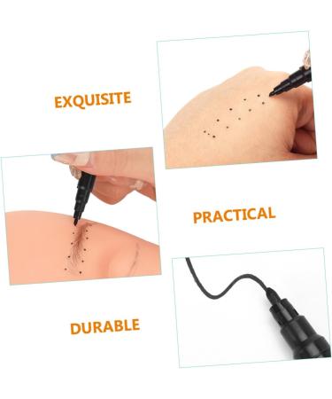 FOMIYES 10pcs Eyebrow Marker Pen Lip Mapping Pen Eyebrow Tattoos Pen Marker Pens Body Eyebrow Pencil Plastic 13.9x1.8cm Black - Buy Online on GoSupps.com