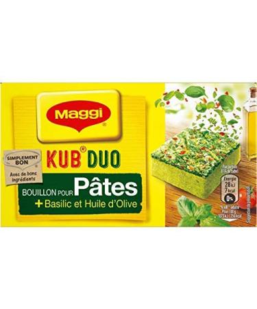 NESTLE MAGGI - Bouillon Kub Duo P tes Basilic 105G - Lot De 2
