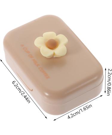 Solustrie Colored Contact Lens Case - 3 Pack Cosmetic Container for Travel - Compact & Stylish 6.20x4.20x2.20cm - Buy Online on GoSupps.com