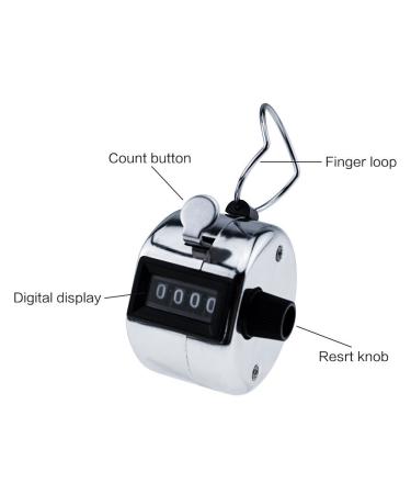 Horsky Silver Hand Counter with Finger Ring 1 Pack 1.8 x 1.8 x 1.3 Inches - Buy Online on GoSupps.com