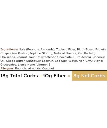 IQBAR Peanut Butter Chip Keto Protein Bar - Low Carb High Fiber Vegan Snack - Energy & Meal Replacement - 1.6 Oz - Buy Online on GoSupps.com