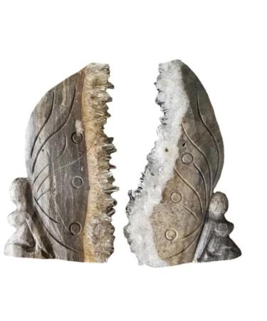 Natural Crystal Rough Natural Stone Animal Crystal Butterfly Sculpture Flower Fairy Clear Quartz Cluster Statue for Decorate 1pc