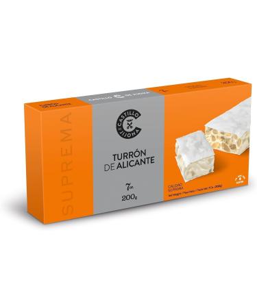 Castillo de Jijona Nougat from Alicante – Traditional Nougat – Selected Almond – Gluten Free – Supreme Quality – Artisan Recipe