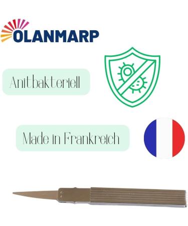 Olanmarp Flexible Silver Leaf Toothpick - Hygienic & Antibacterial On-the-Go Tooth Cleaning - Made in EU - Buy Online on GoSupps.com