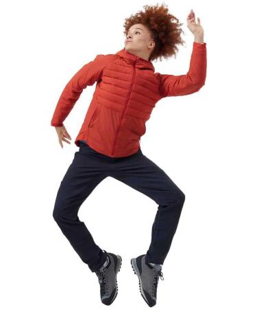 Odlo Women's Insulated Ascent S-Thermic Hooded Jacket - L Ketchup | Buy Now for International Shipping - Buy Online on GoSupps.com