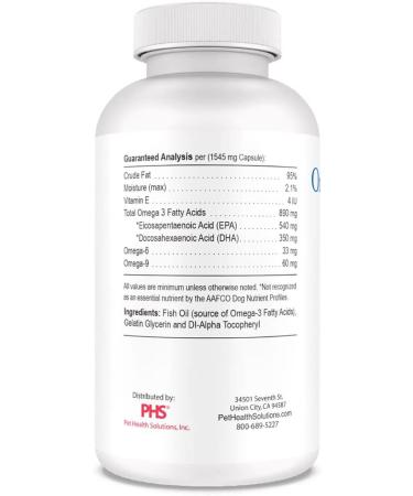 Omega Caps HP Snip Tips for Medium and Large Dogs High Potency EPA and DHA Maximum Bioavailability Fish Oil Supplement Vet Formulated Made in USA Skin Coat Joint and Heart Health 250 Capsules Medium & Large Dogs Snip Tips (  - Buy Online on GoSupps.com