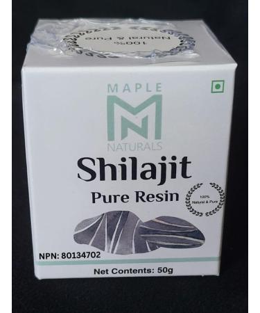 Maple Naturals Himalayan Shilajit Resin 50g/1.76oz 100% Pure - Buy Online on GoSupps.com