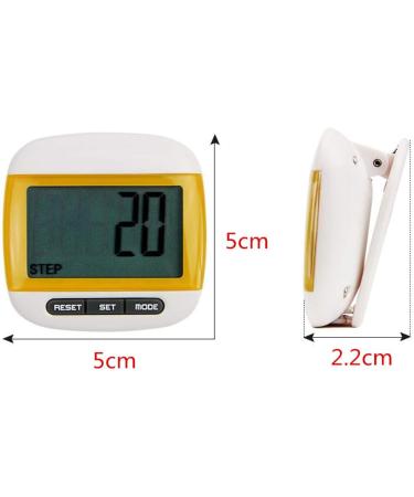 Formvan LCD Pedometer - Clip On Step Counter for Walking, Running, and Hiking | Track Steps, Miles, and Calories | Men, Women, Kids - Buy Online on GoSupps.com