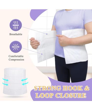 Buy Abdominal Binder Post Surgery | Tummy Tuck & Hysterectomy Support | 12-Inch Medical Compression Wrap for Men & Women (33-39 - Buy Online on GoSupps.com