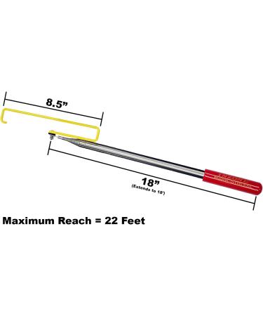 InZone Disc Golf Kwik-Stik XXL Disc Retriever - Telescoping Pole for Easy Disc Retrieval in Streams, Lakes, Trees, Rooftops & More - Buy Online on GoSupps.com