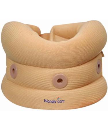 Adjustable Soft Cervical Neck Support Brace for Neck Pain Relief - Large Beige - Buy Online on GoSupps.com
