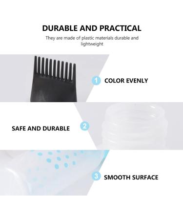 SOLUSTRE Hair Applicator Bottle 3pcs Root Comb Applicator Bottle Hair Color Applicator Bottle Squeezable Hair Oil Bottle Brush for Home Salon Hair Dye (Black Rosy and Blue) Hair Oils As Shown - Buy Online on GoSupps.com