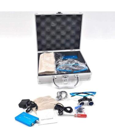 Magnifier 3.5X 420mm Dental Surgery Magnifying Glass Binocular Loupe handsfree Headband Magnifier with Led Headlights with Handy Carry Case for Hobby Electricians Jewelers - Buy Online on GoSupps.com