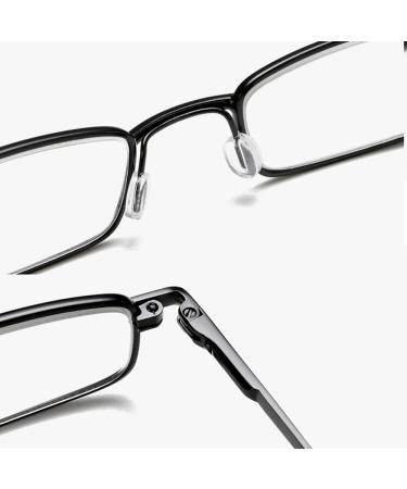 Buy Zjiex Mini Reading Glasses for Men & Women - Super Light Metal Frame Blue Light Blocking | Portable 2.5 & 3.0 Strength Options in Black - Buy Online on GoSupps.com
