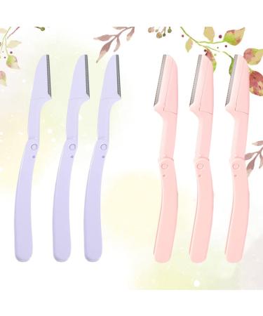Frcolor 18 Pack Eyebrow Razor Kit - Precision Shapers Trimmers & Face Hair Remover - Violet & Pink Beauty Tools - Buy Online on GoSupps.com