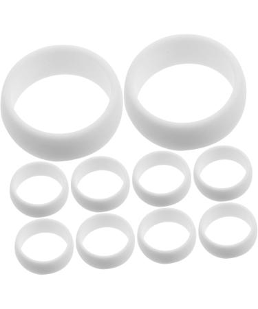 Healeved 24 Pcs Silicone Ring Rubber Silicone Ring Soft Silicone Ring Best Friend Silicone Mens Ring Men's Accessories Mens Fidget Ring Finger Jewelry Silicone Finger Ring Gym Accessories 2.6X2.6X0.7CMx3pcs Blackx3pcs - Buy Online on GoSupps.com