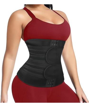 Shop Acwoo Adjustable Abdominal Belt | Women's Waist Trainer Corset & Sweat Trimmer - Lose Weight (Black L) - Buy Online on GoSupps.com