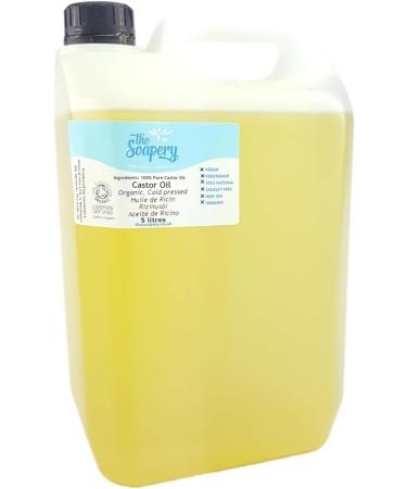 Organic Castor Oil Cold Pressed 100% Pure 5 Liters - Buy Online on GoSupps.com