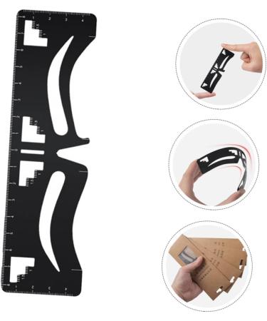 FRCOLOR Eyebrow Designer Makeup Stencil Microblading Ruler Makeup Tool Printable Plastic Machine - Buy Online on GoSupps.com