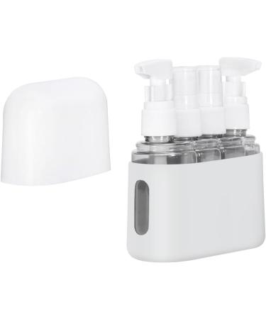 Portable Mini Pump Bottle Set for Travel - Lightweight & Convenient Essentials in Light Gray - Buy Online on GoSupps.com
