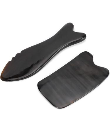 Durable Schabebrett Massage Scraping Board - Ergonomic Natural Oxen Horn Gua Sha Tool for Improved Blood Circulation - Buy Online on GoSupps.com