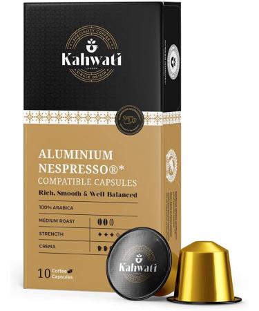 Kahwati | Luxury Coffee Pods Medium Roast Gift Set | Two Espresso Cups and a Saucer | Unique Gift Idea | Freshly Roasted In London | Single Origin | Treat for your Loved ones | 30 Pods Medium Roast - Buy Online on GoSupps.com