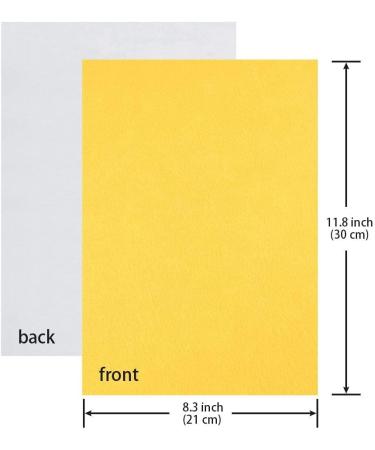 Caydo 30 Pcs Adhesive Backed Felt Fabric Sheets - 8 x 12 inches - Assorted Colors for Sewing, DIY Crafts, and Christmas Decorations - Buy Online on GoSupps.com