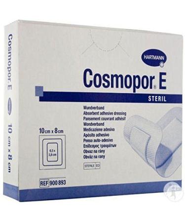 Cosmopor E Sterile Adhesive Wound Dressings 10cm x 8cm x 25 Surgical Cuts Burns