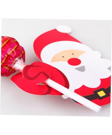  jojofuny jojofuny 50 x Christmas Lollipop Paper Card Christmas Decor Lollipop Candy Lollipop Christmas Decorations Candy Decorations Card Paper Lollipop Decor Candy Lollipop - Buy Online on GoSupps.com