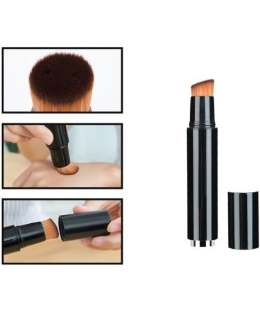 TOVINANNA Retractable Makeup Brush Small Mini Makeup Brush Multifunction Foundation Brush Blush Brush Travel Lip Brush Foundation Blending Powder Brush Black 16.00X2.50X2.50CM Black - Buy Online on GoSupps.com