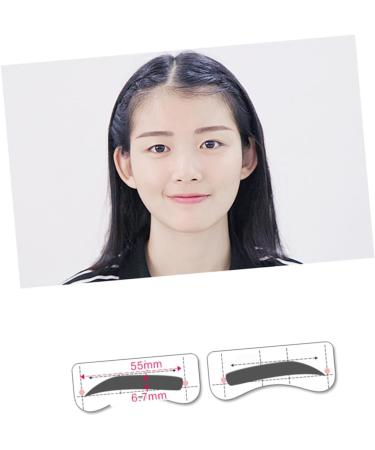 POPETPOP 96 Pairs 8 Eyeshadow Stencil Molds Eyebrow Stamp Eyebrow Sticker Card Eyebrow Powder - Buy Online on GoSupps.com