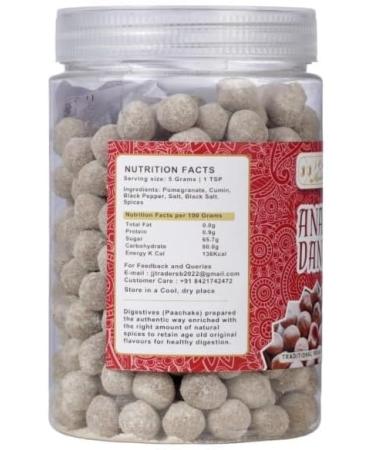 JJ Crunch N Munch Anardana Churan Goli - Pack of 2 (350 Gram Each) Anar dana Traditional Churans Goli - After Meal Mouth Freshner Hygenically Jar Packed - Buy Online on GoSupps.com