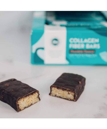 Dr. Kellyann Keto Collagen Fiber Bar - High Fiber, Low Carbs, Gluten-Free, Non-GMO, No Artificial Sweeteners - Coconut Dark Chocolate Snack (12 bars) - Buy Online on GoSupps.com