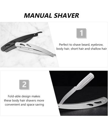 Beaupretty Vintage Razor Holder & Scissors Set - Professional Eyebrow Trimmer Rustproof Steel Old Fashioned Hairdresser Tools - Buy Online on GoSupps.com