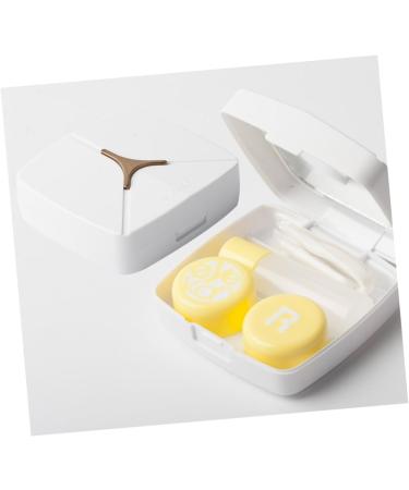 Homsfou Contact Lens Organizer - Invisible Storage Box with Mirror for Easy Lens Access | International Shipping Available - Buy Online on GoSupps.com